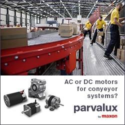Parvalux by maxon - AC or DC electric motors for conveyor systems?