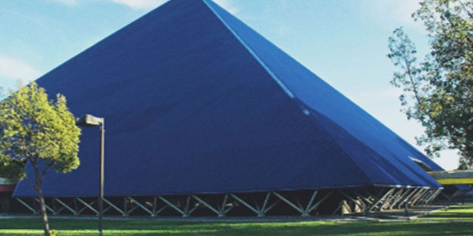 Walter Pyramid - Galvanized Fabricated Tube Steel and Pipe Structures