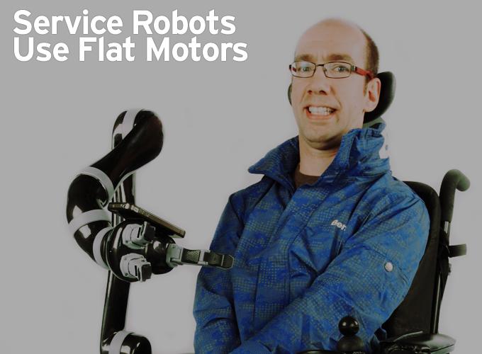 Service Robots Use Flat Motors