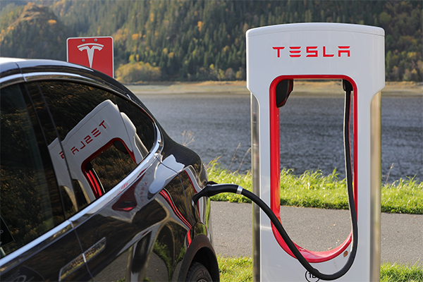 Tesla Car, charging
